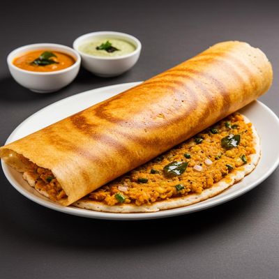 Rava Onion Masala Dosa